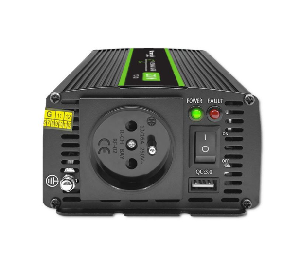 Qoltec Przetwornica napięcia 600W/1200W 12V na 230V - 1144894 - zdjęcie 2